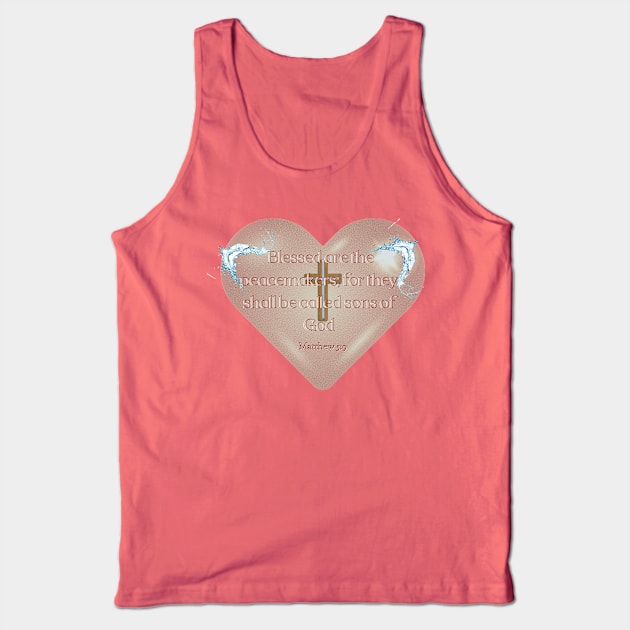 MATTHEW 5 : 9 '' THE BIBLE'' Tank Top by hypocrite human